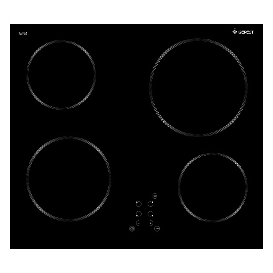 Панель варочная электрическая Gefest ПВЭ 4233 К11, черная