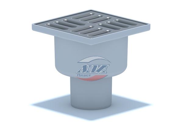Трап верт.,выпуск.50,нерег., реш.10х10 нерж. АНИ пласт TA5202