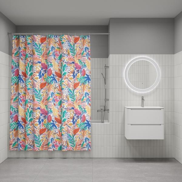 Штора для ванной комнаты Iddis BF04P18i11 180x200 см полиэстер, разноцветная