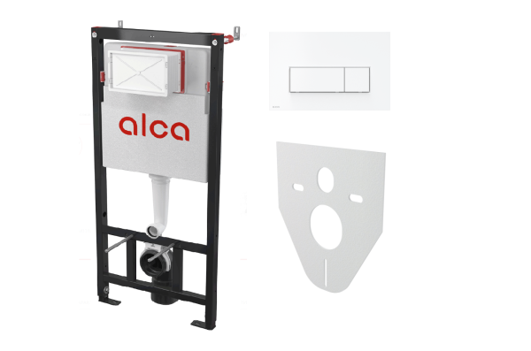 Инсталляция для унитаза AlcaPlast AM101/1120 c кнопкой M570-0001