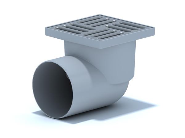 Трап гориз.вып.110,н/рег. решетка 15х15 нерж. АНИ пласт TA1112