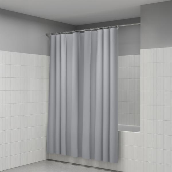 Штора для ванной комнаты Iddis P10PE18i11 180x200 см Pe, серая