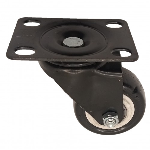 Колесо 50мм поворот черная резина 4053050