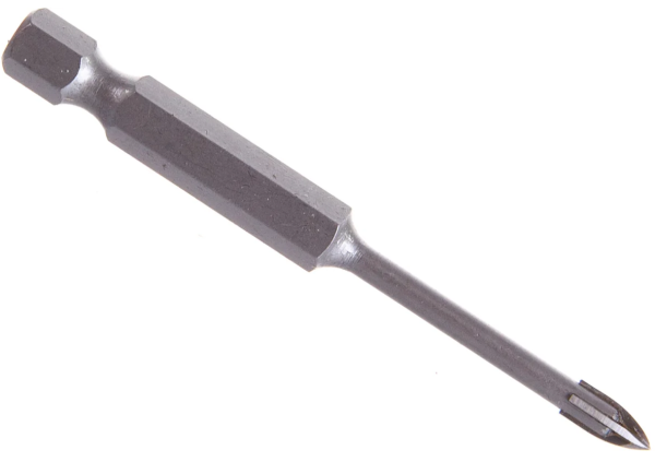 Сверло по стеклу и кафелю 4 мм копьевидное, шестигранный хвостовик, Зубр