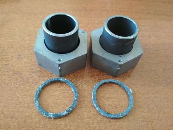 Комплект адаптеров к счетчику газа ДУ-20 (под сварку) 1''