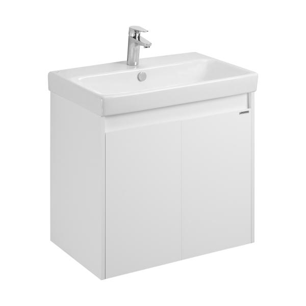 Тумба Aquaton Сканди Doors 70 белый глянец, белый матовый под раковину Адриана 70 Santek