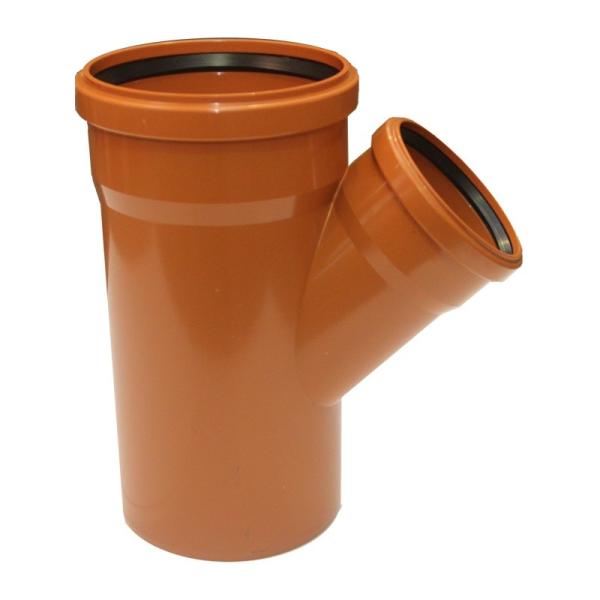 Тройник НПВХ D160х110*45 Синикон 20330.R.B (20330.R)