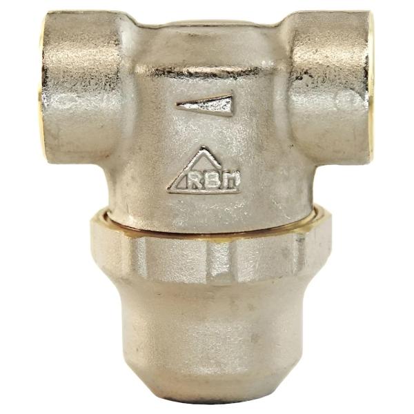 Фильтр RBM прямой R.387 вн-нар 1/2" (800 мкм) латунь никел.