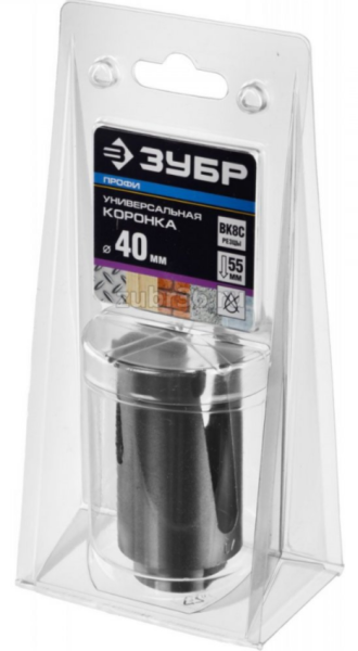 Коронка универсальная 40 мм, Зубр