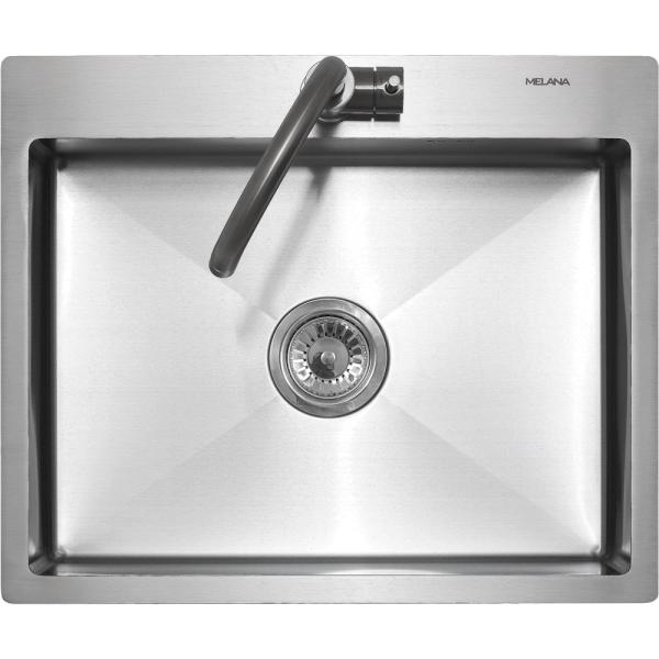 Мойка кухонная Melana ProfLine прямоугольная 60x50 см, нерж. сталь, сатин MLN-R6050H