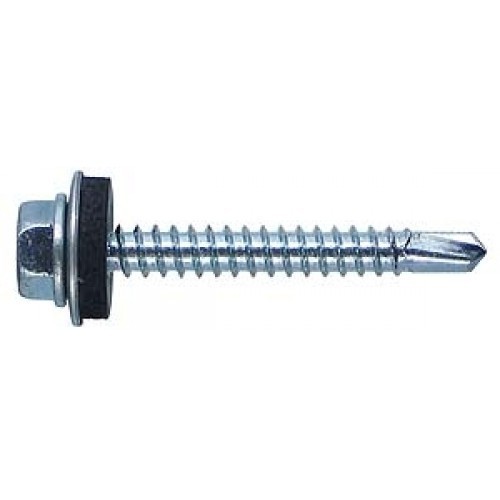 Саморез кровельный 6,3х 64мм, со сверлом, оцинкованный