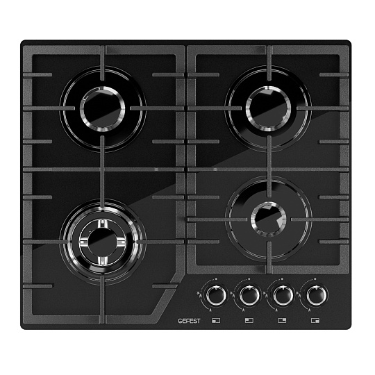 Панель варочная газовая Gefest ПВГ 2232-01 Р, черная