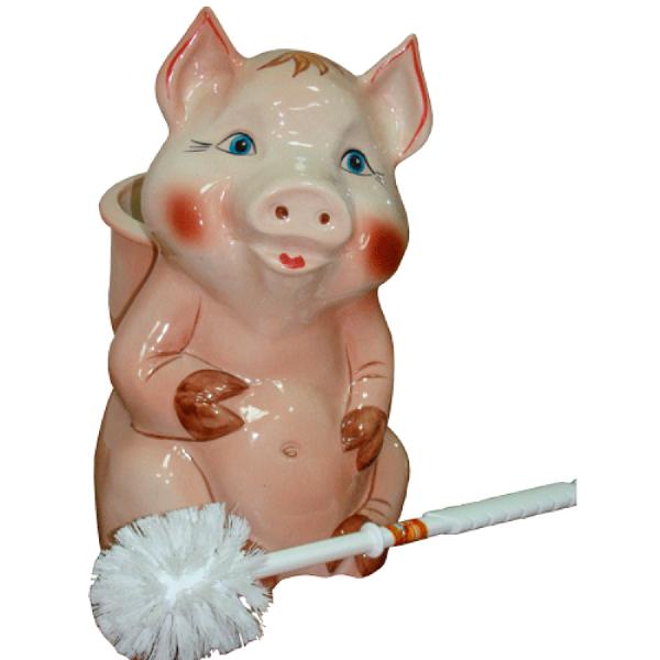 Ершик для унитаза ПКФ Фарфор Фунтик розовый