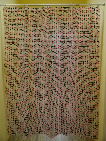 Штора для ванной комнаты Zalel YE 4200М 180x180 см Peva, прозрачная