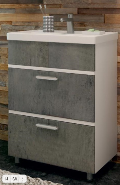 Тумба Eva Gold OLIVER 60 кора дуба под раковину Фостер 600