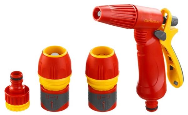 Набор поливочн. GRINDA пистолет, комплект соедин. арматуры (арт.8-427385)
