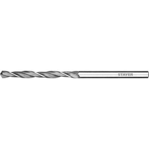 Сверло по металлу 8x117/75 мм HSS-R, цилиндрический хвостовик, Stayer
