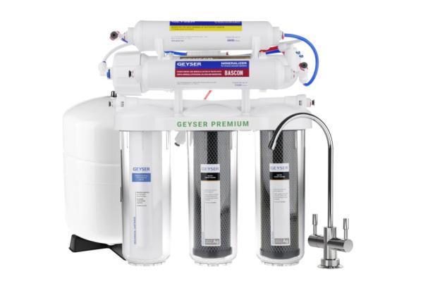 Фильтр для воды с системой обратного осмоса Гейзер Премиум, с минерализацией