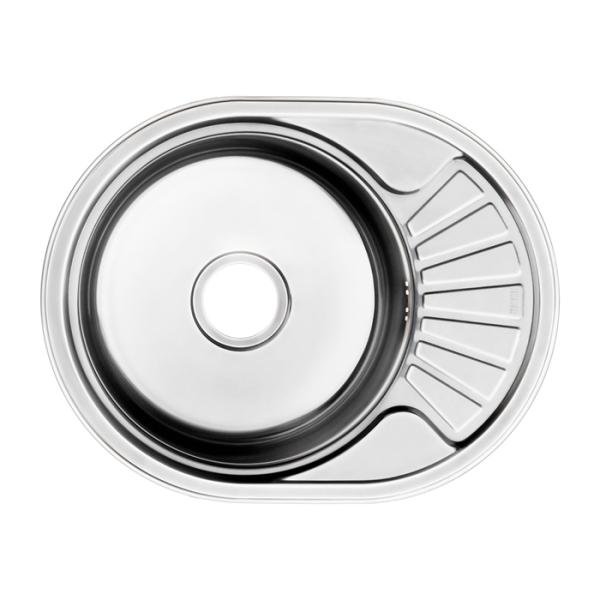 Мойка кухонная Iddis Suno S овальная 60x47 см, нерж. сталь, глянцевая, SUN60PDi77