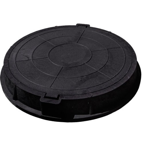 Люк полимерно-композитный 824 мм (7т) чёрный