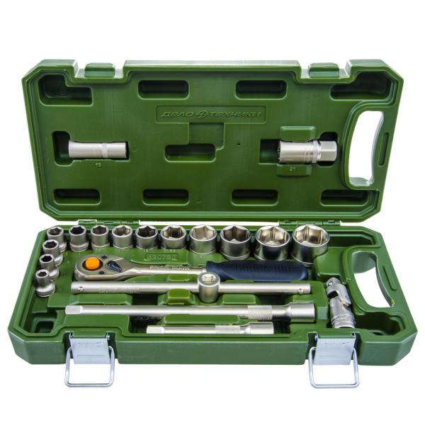 Набор головок и принадлежностей 1/2", 20предметов (620720) ДТ