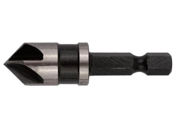 Зенкер конический 16 мм легированная сталь, хвостовик под биту, FIT