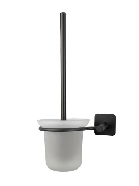 Ершик для унитаза АкваЛиния Черный металл B6445P-12