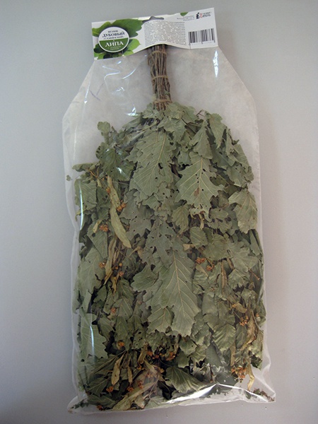 Веник для бани дубовый (с липой)