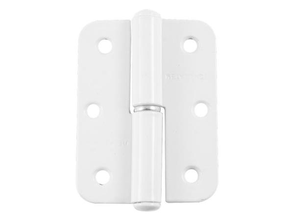 Петля накладная ПН1- 70, Металлист, полимер белый, правая