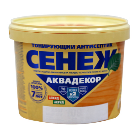 Антисептик Сенеж Аквадекор X2-102 (бесцветный) - 2.5 кг