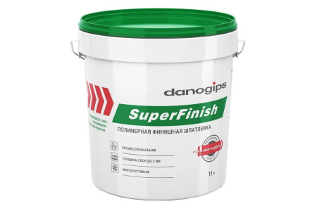 Шпаклевка DANOGIPS SuperFinish 18.1кг (11л) (зелёное ведро)