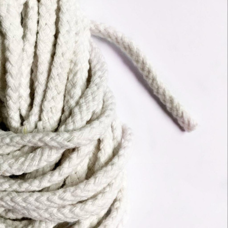 Шнур хлопковый плетеный, д.  6 мм