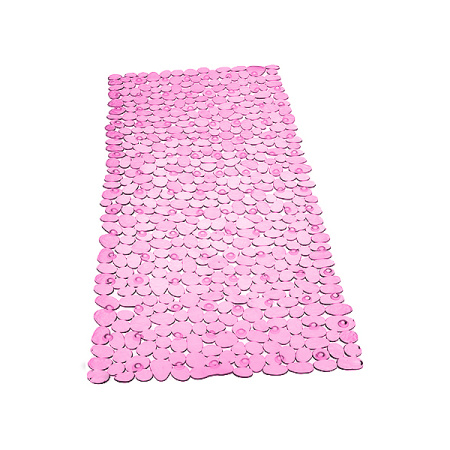 Коврик для ванны антискользящий SPA, Камешки, 70*36см, розовый, арт. 4-1