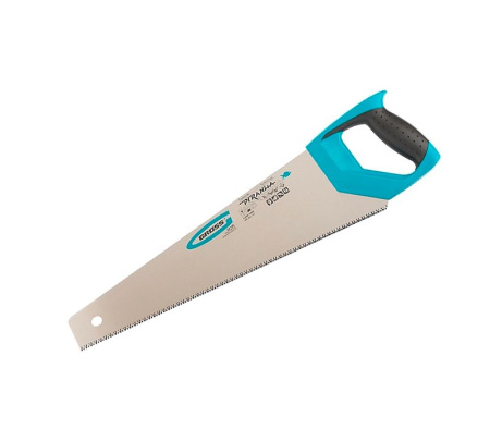 Ножовка по дереву  PIRANHA ,550мм/,7-8TPI, зуб 3D кален,двухкомпонент. ручка (24102) (GROSS)