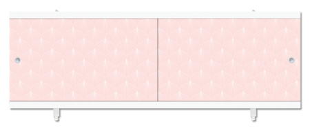 Экран для ванны Метакам Кварт 170 Розовый иней