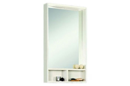 Шкаф-зеркало Aquaton Йорк-50 (Белый/Выбеленное дерево) 1A170002YOAY0