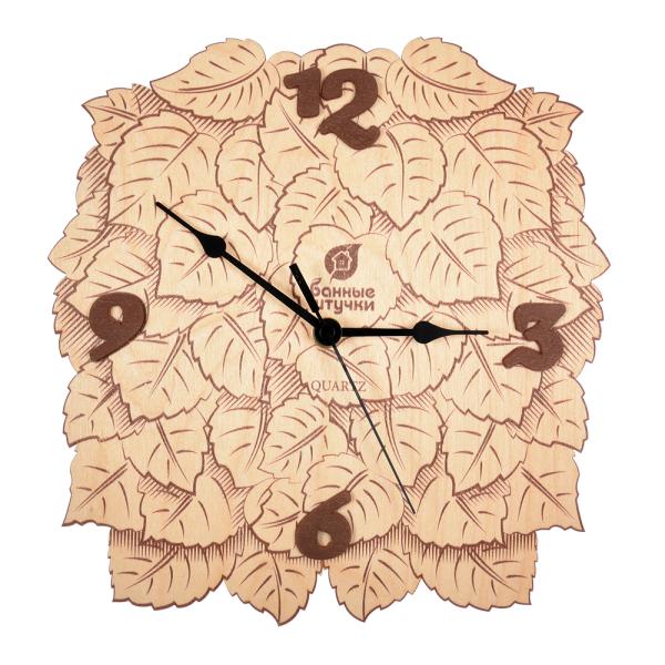 Часы "Листья" 23,5*24* 0,3 см "Банные штучки", арт. 32367