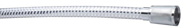 217-91 Шланг пластиковый белый/хром 1,5 м, конусная гайка