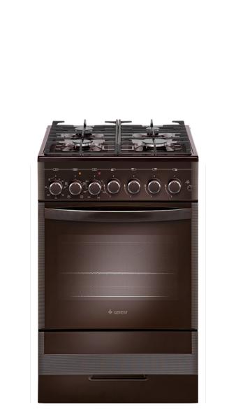 Плита кухонная газо-электрическая GEFEST 5502-02 0045 коричневая