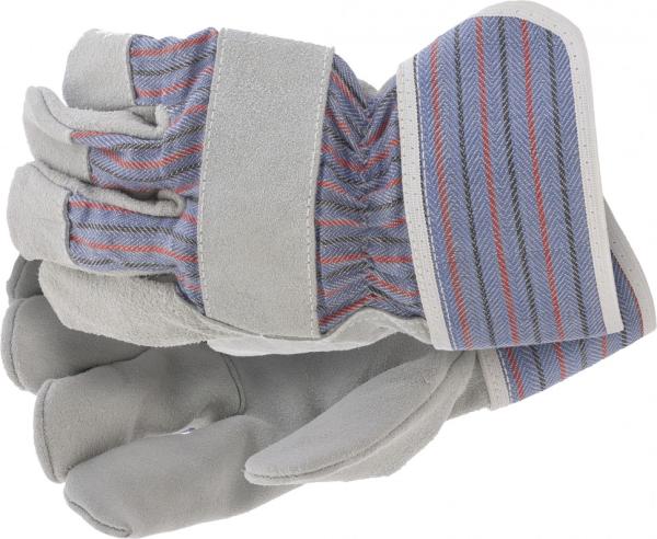 Перчатки спилковые комбинированные, XL (679012) (Сибртех)