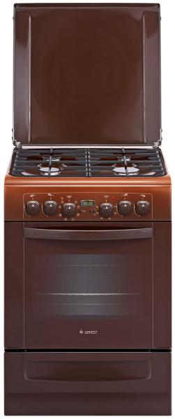 Плита кухонная газо-электрическая GEFEST 6102-03 0001 коричневая