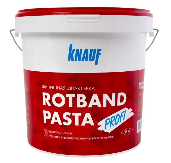 Шпаклевка Ротбанд Паста Профи 18 кг готовая финишная на виниловой основе, KNAUF