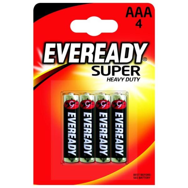 Батарейка солевая Energizer EVEREADY SHD AAA/R03 FSB (уп.=4шт.)