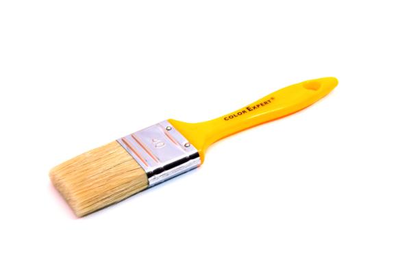 Кисть флейцевая, смеш.щетина, 40мм, желт. пласт. ручка (арт.81344002) Color Expert
