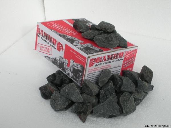 Камни д/банной печи (ГАББРО-ДИАБАЗ колотый), 20 кг