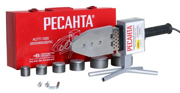 Комплект сварочного оборудования Ресанта 65/54 1000Вт (красный. ящик)
