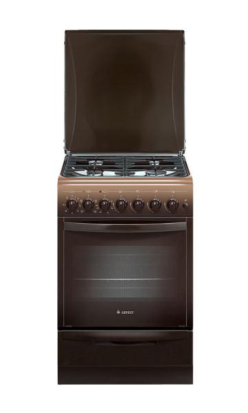 Плита кухонная газо-электрическая GEFEST 5102-02 0001 коричневая
