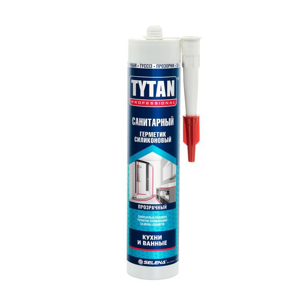 Герметик силиконовый санитарный Tytan Professional 280мл, прозрачный