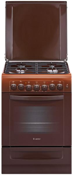 Плита кухонная газо-электрическая GEFEST 6102-02 0001 коричневая