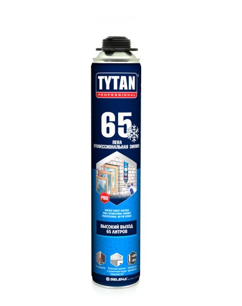 Пена монтажная профессиональная TYTAN 65 (О2) 750мл, зимняя